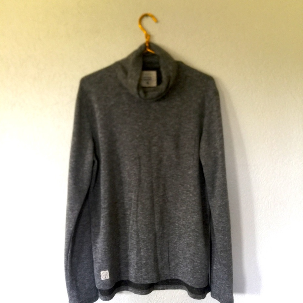 Native Youth Cowl Neck Sweater heather gray SOFT
